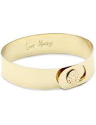 Phillips Frankel "Love Always" Yellow Gold Button Cuff