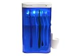 UV Toothbrush Sterilizer with Ozone.  Kills 99.9% Bacteria & Germs from your Toothbrushes, Tongue Cleaners, Razors, Combs.  Battery or AC Adapter Operated