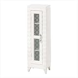 Ivory Cd Dvd Video Rack Stand Media Storage Cabinet