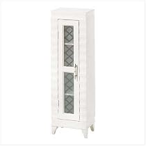 IVORY CD DVD VIDEO RACK STAND MEDIA STORAGE CABINET