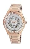 BCBGMAXAZRIA Women's BG8256 Analog Vintage Silver White Skeleton Dial Watch