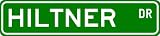 HILTNER Street Sign ~ Personalized Family Lastname Sign ~ Gameroom, Basement, Garage Sign **