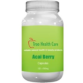 Pure Acai Berry 500mg 120 Capsules - Super Food Potent Health Dietary and Weight Loss Supplement