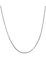 14 Karat White Gold Tab Link Chain (18 inch)