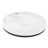 Plat rond apéritif White essential