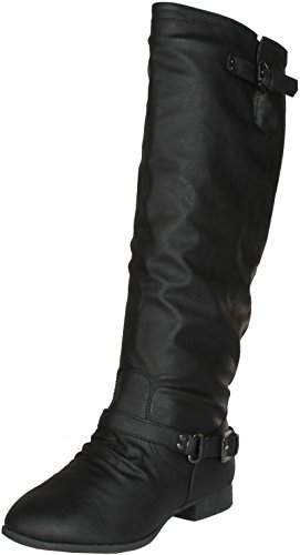 Top Moda Women's COCO 1 Knee High Riding Boot,Coco-1v6.0 Black 8.5