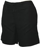 Anucci Black Linen Blend Shorts HT140