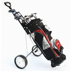 Luxus Graphite Golfset f�r Herren (15-Teilig) mit super ALU Trolley - Komplettsatz incl. 2x Rescues von BLACKBIRD, Professionell FULL SET mit 460 cc Graphite Driver und 1x Titanium Graphite H�lzer +2 x Rescue, EISEN 5-9, PW, SW, Putter, Tasche und Trolley f�r Rechtsh�nder