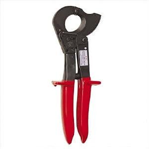 9 Compact Ratchet Cable Cutter with Red Handle by 