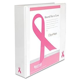 Breast Cancer Awareness View Binder 2 Capacity White