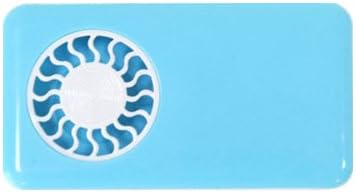 Toymall Mini Usb Bladeless Fan Chargeable Genuine Ultra-thin Handheld the Ifan Creative Air Conditioning Fan, Battery Operated Personal Pocket Fan (Rechargeable Lithium Battery) (Blue)