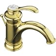 KOHLER K-12182-PB Fairfax Single Control Lavatory Faucet, Vibrant Polished Brass