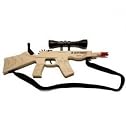Magnum Rubberband Gun Jr. AK 47 Combat Rifle with Scope and Sling