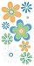 ESSENTIALS LARGE DIMENSIONAL STICKERS-DAISY BOUQUET