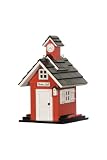 Le Petit Chalet LPC-1034B Town Hall Bird Feeder - Red