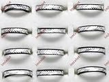 womens diamond bracelets-100 Silver and Black Aluminum, Teenage Fashion Rings 