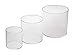 Source One LLC 3 Piece Set of 2,3,4 Inch Round Acrylic Risers - Small