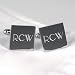 Personalized Silver Square Cuff Links Cufflinks