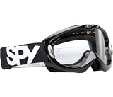 Sporting Goods : Spy Alloy Motorcycle Goggles Black Shiny Frame w/Clear Lens w/Post