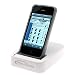 Oriongadgets Sync & Charge Flexible Cradle Docking Station for Apple iPhone 4 (White) (Supports iPhone 4 in a Protective Case)