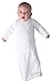 Rabbit Skins Infant Baby Rib Layette, White, NB