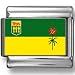 Saskatchewan, Canada Flag Photo Italian Charm