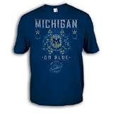 Michigan Wolverines Ring Spun Short Sleeve T-Shirts - Posterize