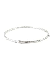Small Twig Bangle in Sterling Silver