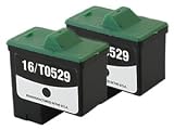 Compatible 2pk Dell T0529 Black Ink Cartridge a920 a720 a970 920 720 970 Photo All-In-One Remans