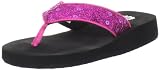 Yellow Box Melinda II Flip Flop (Little Kid/Big Kid),Fuschia,4 M US Big Kid