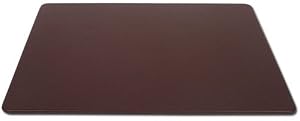Chocolate Brown Leather 34 x 20 Desk Mat w/o Rails