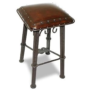 Mesina Backless Bar Stool - Counter Height (25"H seat), Classico Motif - Frontgate