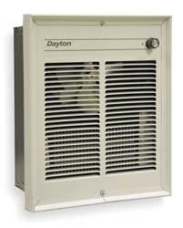 Dayton 3WU90 Architectural Wall Heater 2kW, 240/208V