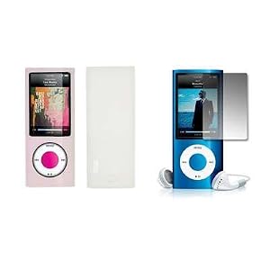 Premium Clear Soft Silicone Gel Skin Cover Case + Crystal Clear LCD Screen Protector for Apple iPod... by 