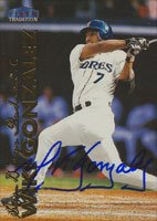 Wiki Gonzalez, San Diego Padres, 1999 Fleer Tradition Autographed Card