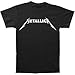 Metallica Black and White Logo Adult T-shirt