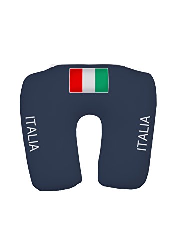 Travelstar TS-F-1002 2-in-1 Trikot-Nackenkissen Italien, Football-Shirt Neck Pillow Italy