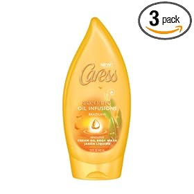 Caress Brazilian Exotic Oil Infusions Body Wash, 15-Ounce Bottle (Pack of 3)