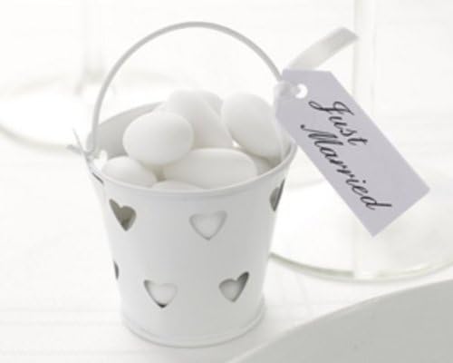 White Heart Tin Favour Pail by Fabulous Favours
