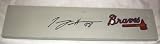 Tommy Hanson Autographed Atlanta Braves Logo Pitching Rubber W/PROOF, Picture of Tommy Signing For Us