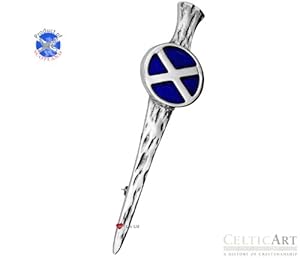 Celtic Art Sterling Silver Kilt Pin (KP064EN)