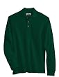 Men's Monument Cotton pique long sleeve golf shirt