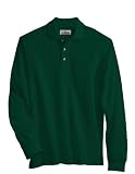 Men's Monument Cotton pique long sleeve golf shirt