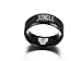 Stainless Steel League of Legends LOL Rings,JUNGLE Engraved,Black,Size 10