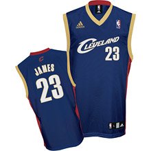 adidas Cleveland Cavaliers #23 LeBron James Youth Navy Blue Alternate Color Replica Basketball Jersey