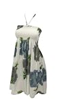 Charming Hibiscus Printed Baby Doll Sundress Tube Top Tunic Valentine's Day gift