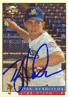 Ryan Henderson, Vero Beach Dodgers - Dodgers Affiliate, 1994 Fleer Excel Autographed Card