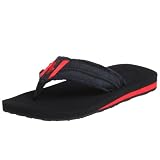 Polo Ralph Lauren Mens Zach Sandal,Black/Red,10 D US