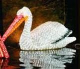 Giant Commercial Acrylic LED Male Pelican Bird Christmas Display - 1,648 LED Lights