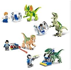 Jurassic World Dinosaur Mini Figure Building Blocks Bricks Assembly Toy 8pcs Not Lego